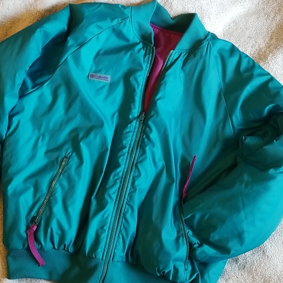 VTG 90s Reversible COLUMBIA Bomber Jacket - Picture 6 of 8